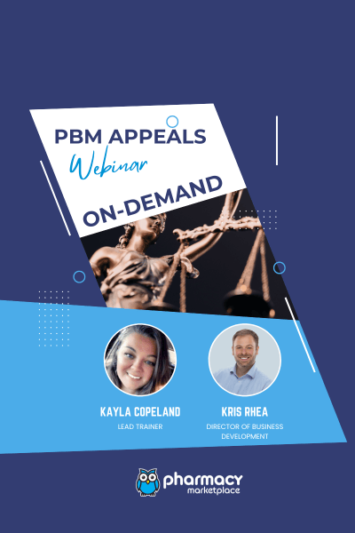 PBM Appeals Tool on Pharmacy Marketplace